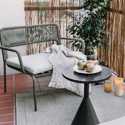 Unwind with your morning coffee on the balcony