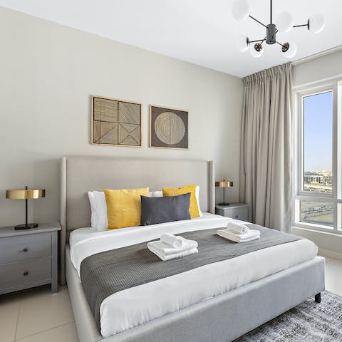 Drift off each night in the calming atmosphere of the bedroom