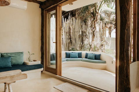 Enjoy cocktails on your private terrace as the sun begins to set