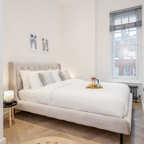 Wake up to views of London's beautiful buildings