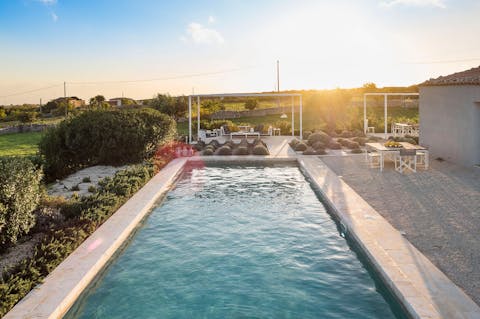 Enjoy a refreshing dip in the pool or relax poolside in the sun