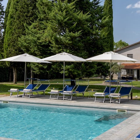 Spend magical afternoons lounging by the private pool