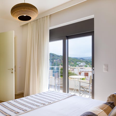 Wake up to stunning sea views from the stylish bedrooms