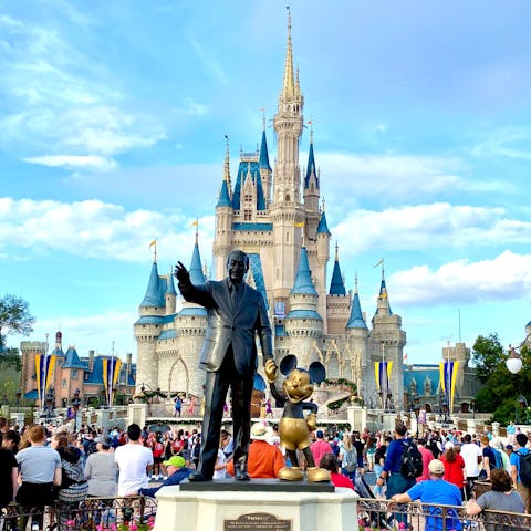 Go on a family day out to Walt Disney World, just a fifteen-minute walk away