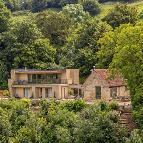 Marvel at the stunning fusion of classic and  contemporary design on show at this breathtaking home