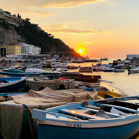 Take a day trip to the city of Sorrento, 11 km away