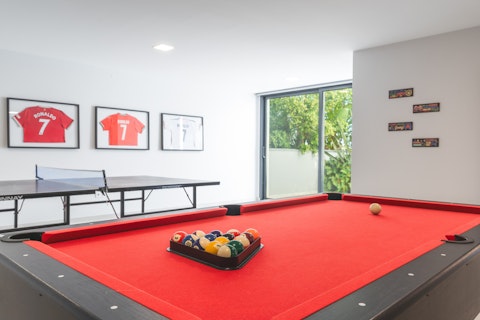 Challenge friends to a game of table tennis or pool