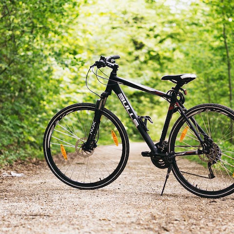 Hop on a bike or kayak to explore leafy Richmond – the home has both for you to borrow