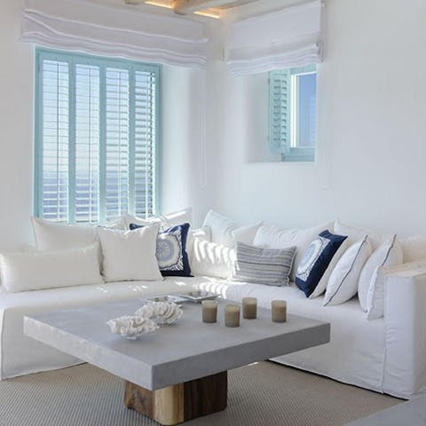 Kick back and relax in the tranquil and comfy lounging area