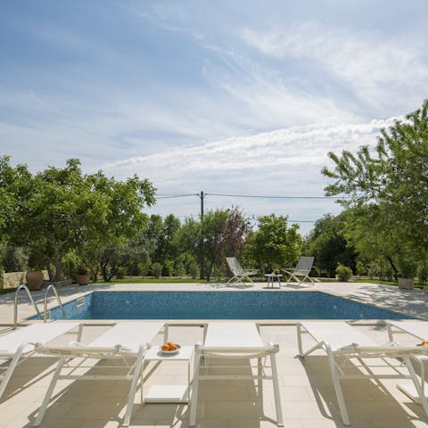 Kick back by the pool