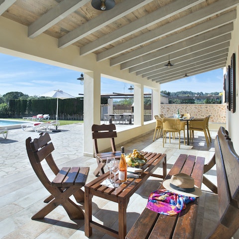 Sip your morning juice and soak up the peace and quiet of this tranquil location