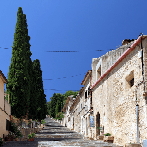 Explore the historic town of Pollença, just ten minutes by car from your villa