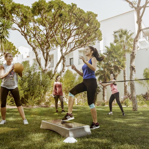 Keep fit during your stay with yoga and fitness classes offered by your host