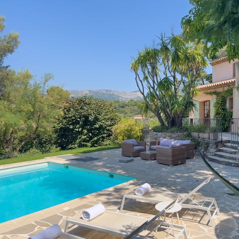 Look forward to leisurely poolside afternoons