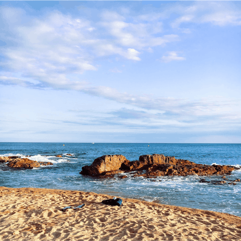 Stay 5km from Lloret de Mar, offering sandy beaches and a castle