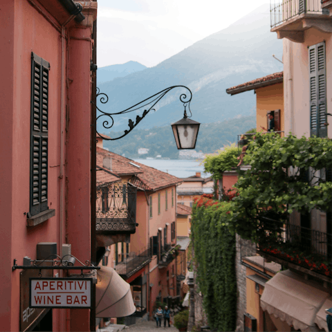Take a day trip to Bellagio, fifteen minutes by car