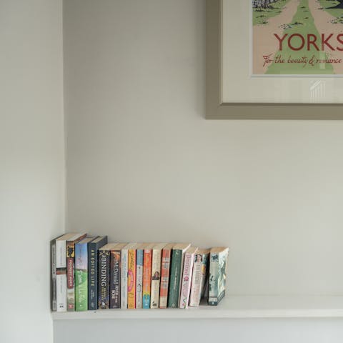 Select something for the collection of holiday reads for a quiet evening by the fire