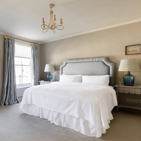 Get a cosy night's sleep in the main bedroom