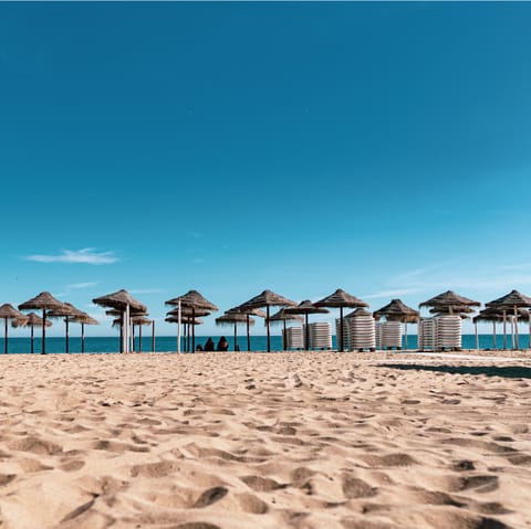 Walk to Fuengirola's sandy beach, just 150m away