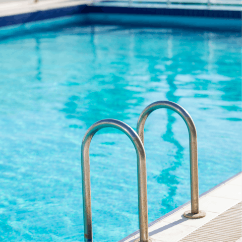Cool off with an afternoon swim in the shared pool
