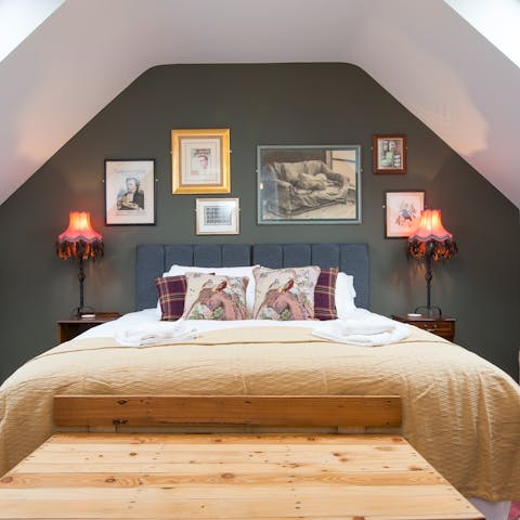 Bank a night's sleep in style, only king-sized beds will do here