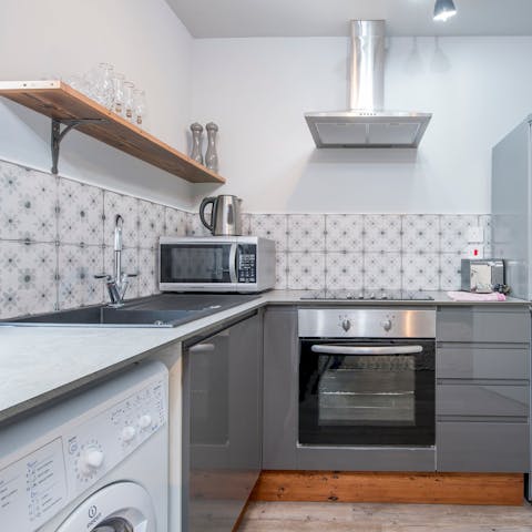 Fire up the coffee machine in the smart kitchen space