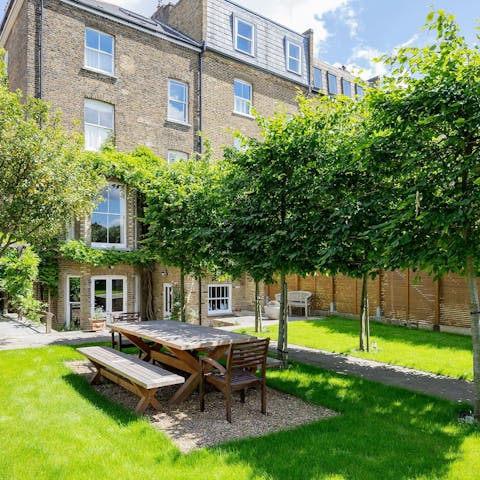 Find a moment of peace and calm in the garden