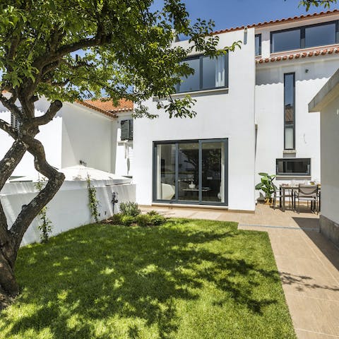 Enjoy refreshments on the terrace whilst the kids run free in the garden