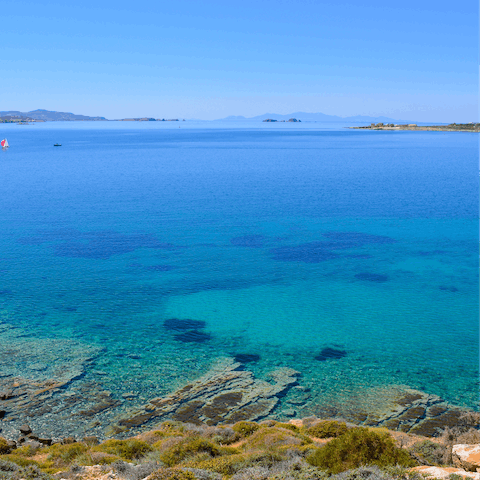 Explore the beautiful beaches of Paros