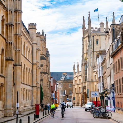 Immerse yourself in Cambridge's historic architecture – it's forty-minutes by car