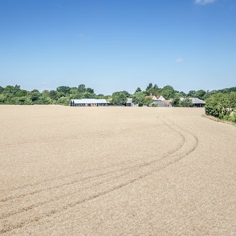 Look at beautiful views of the English countryside from all angles of the home