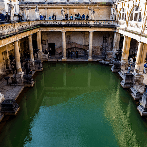 Stay in Bath, so named for The Roman Baths across the river from this home