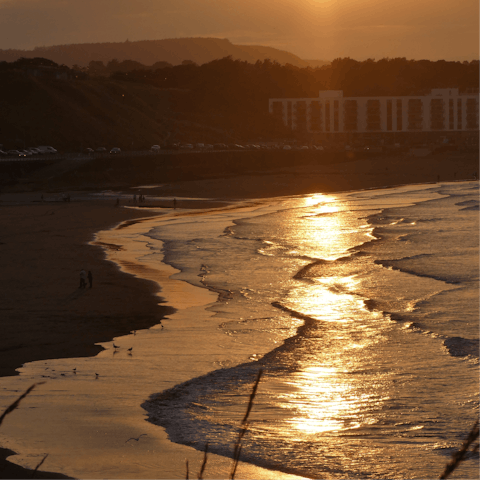 Take a sunset stroll on Scarborough Beach, only minutes away