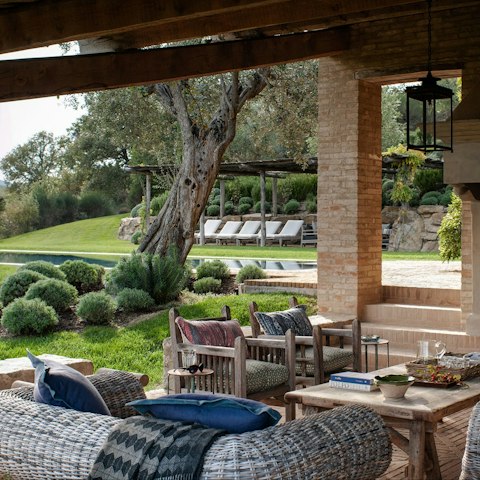 Share a couple of sundowners on the terrace