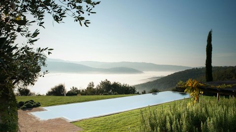 Marvel at the views while swimming in the private pool