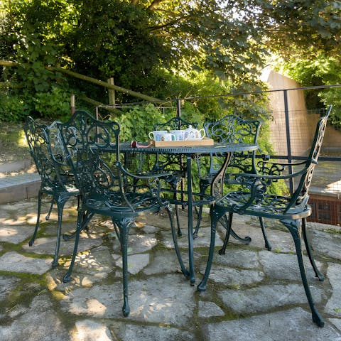 Make the most of sunny days with breakfast in the garden