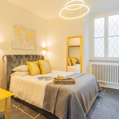 Wake up feeling refreshed in one of the bright bedrooms
