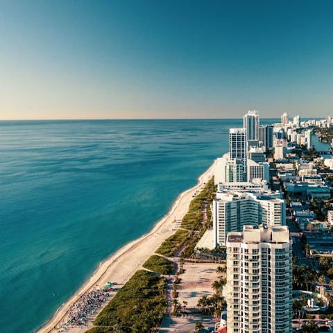 Explore Miami, including its most iconic beach, just a short walk away