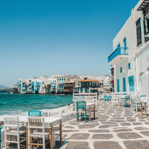 Embrace timeless Greek charm in Mykonos old town