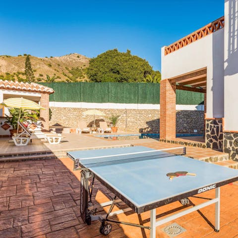 Unleash your competitive side playing pool and table tennis