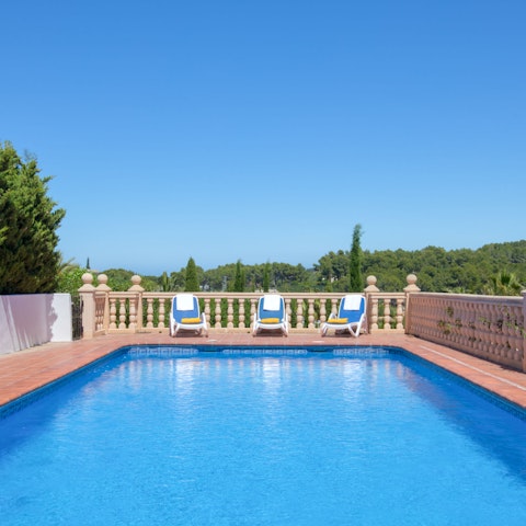 Swim a few lengths in the pool before your morning coffee