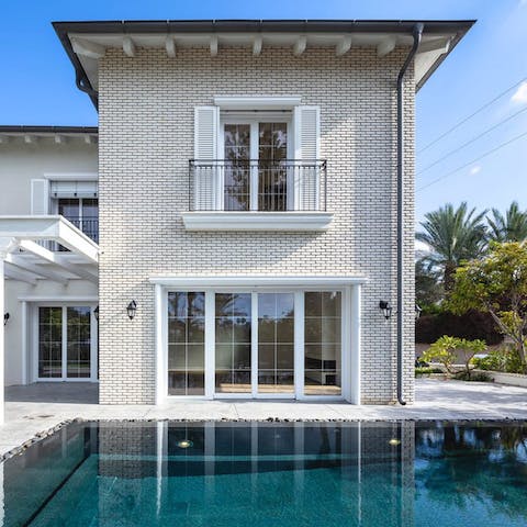 Spend warm afternoons swimming in the privacy of your pool