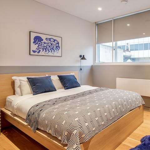 Get a good night's sleep in the comfy bedrooms