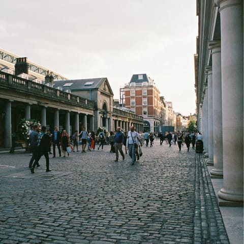 Take a fifteen-minute stroll down to the historic Covent Garden