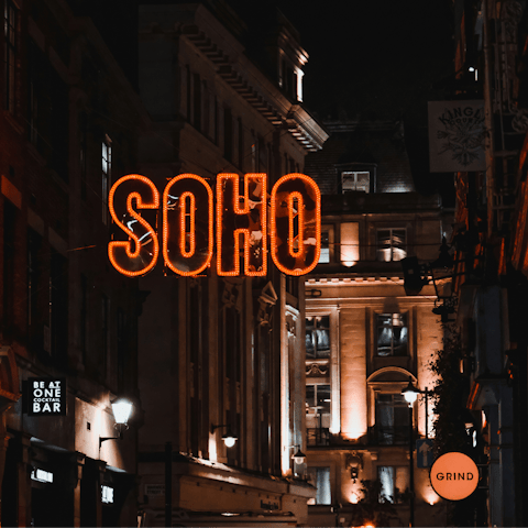 Sample Soho's nightlife, a short stroll away