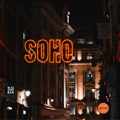 Sample Soho's nightlife, a short stroll away