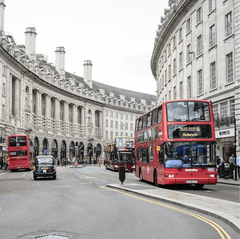 Stay moments from Piccadilly Circus in the West End
