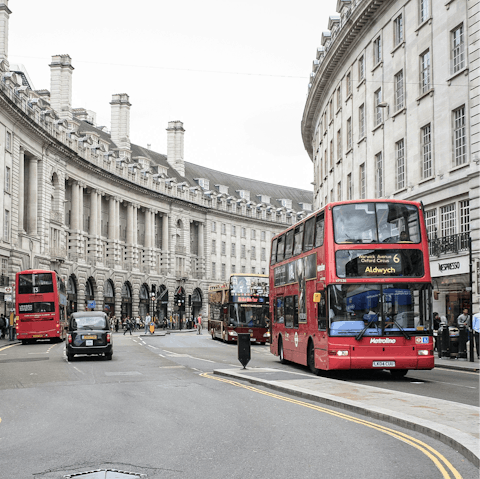 Stay moments from Piccadilly Circus in the West End