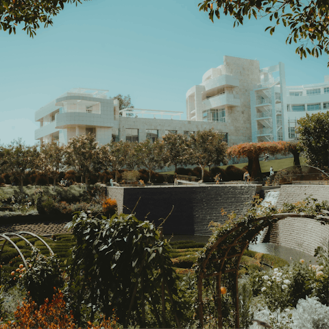 Explore world-class art at the Getty Center – just ten minutes away by car