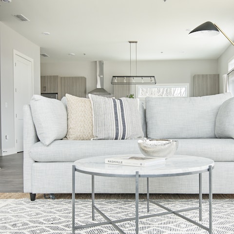 Kick off your cowboy boots after a long day and sprawl out on the cosy sofa